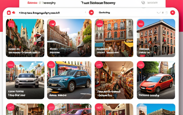 **A vibrant, bustling online marketplace scene.** Focus on trust and transparency, showcasing positive customer reviews and clear pricing for a sharing economy service like Airbnb or car sharing. The image should convey reliability and ease of use.